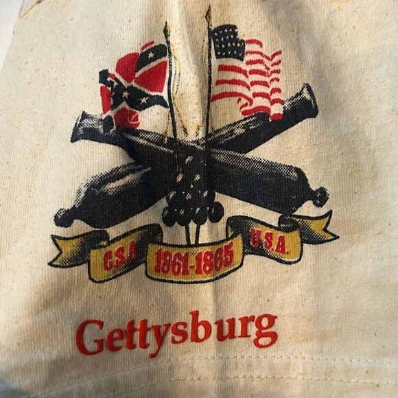 Vintage Civil War Art Unlimited all over print map t-shirt graphic tee size S - Picture 10 of 13